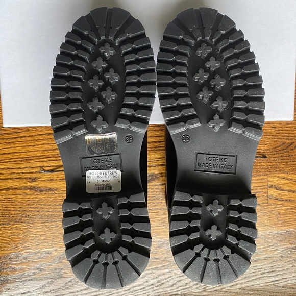 NWT TOTEME The Husky Leather Combat Boots - Sz IT 36(6) - Picture 9 of 16